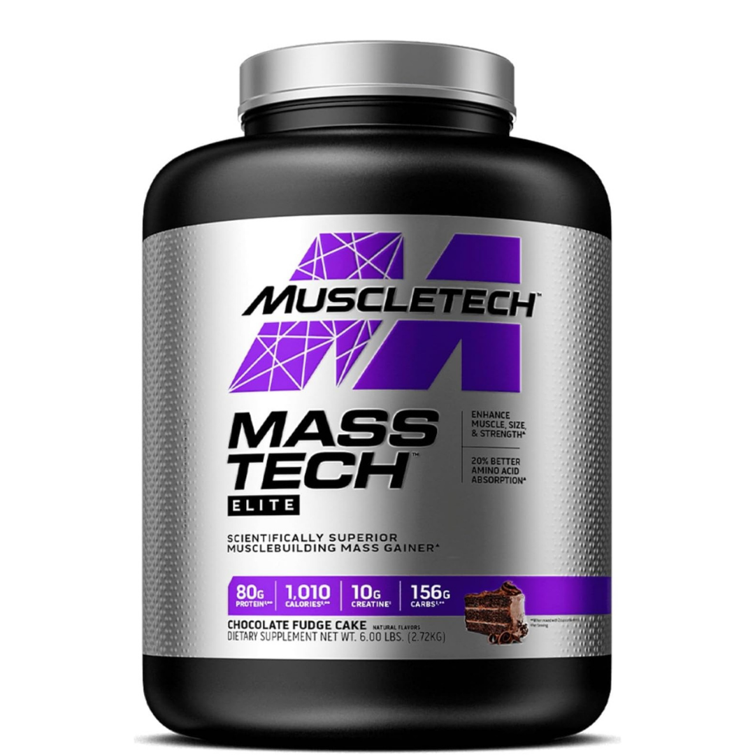 MuscleTech Mass Tech Elite Chocolate Fudge Cake 6lbs US (RB)