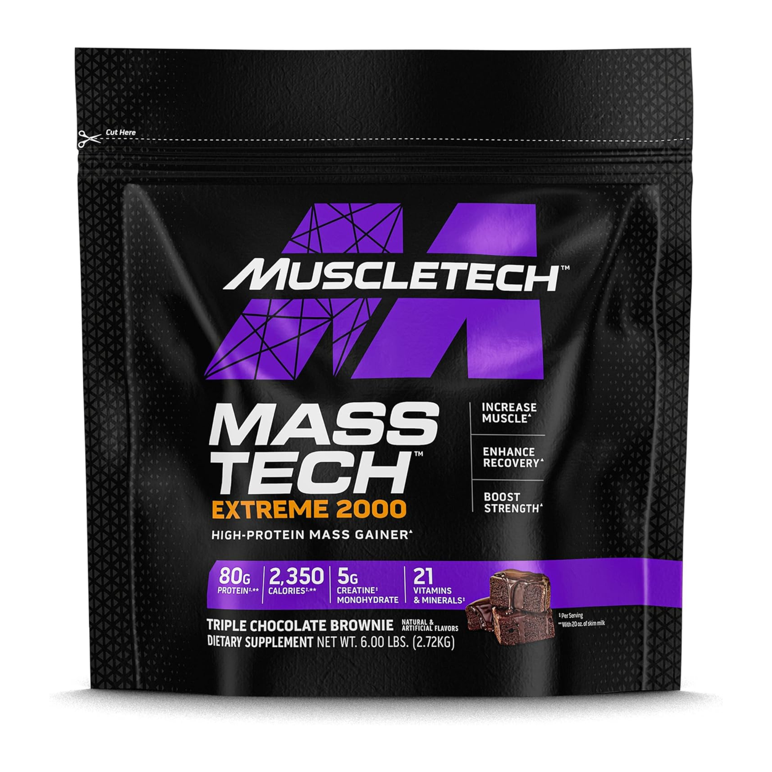 McleTech Mass Tech Extreme 2000 Triple Chocolate Brownie 20lbs