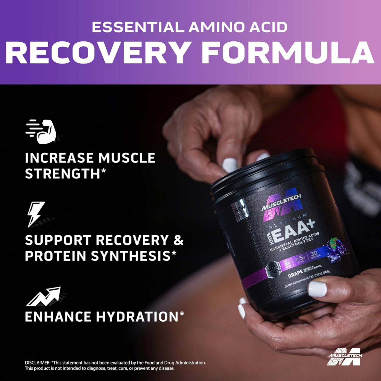 MuscleTech Platinum EAA 30 servings Grape US