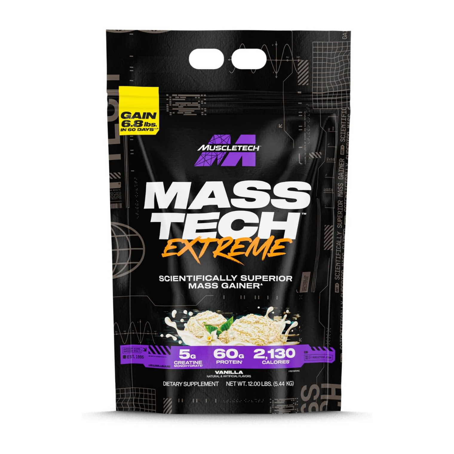 McleTech Mass Tech Extreme 2000 Vanilla Milkshake 12lbs