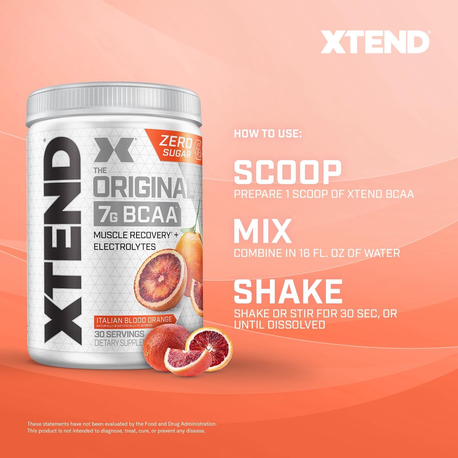 Xtend Italian Blood Orange Powder 30 Servings