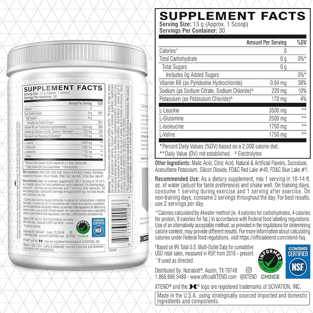 Xtend Knockout Fruit Punch Powder 30 Servings