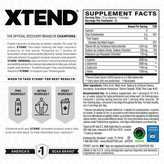 Xtend Strawberry Kiwi Splash Powder 30 Servings