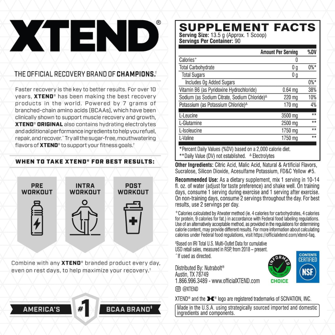 Xtend Tropic Thunder Powder 90 Servings