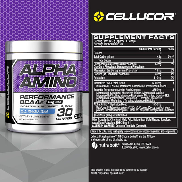 C4 Alpha Amino Blue Raspberry Powder 30 Servings