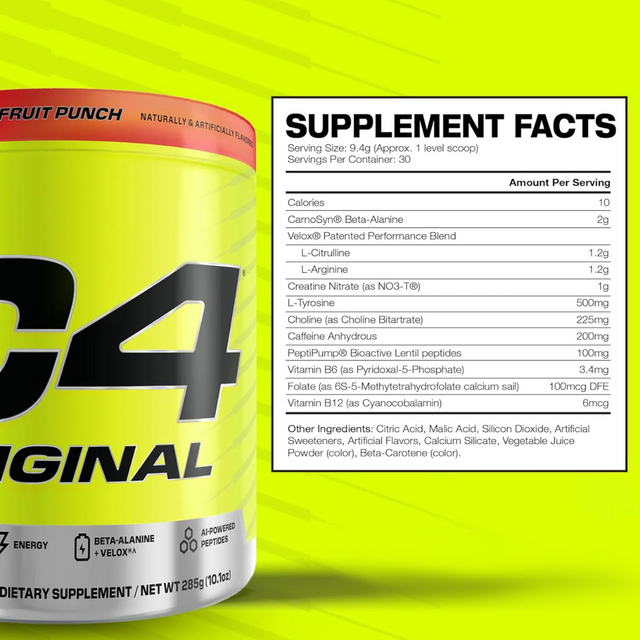 C4 Original Fruit Punch Powder 30 C4rvings