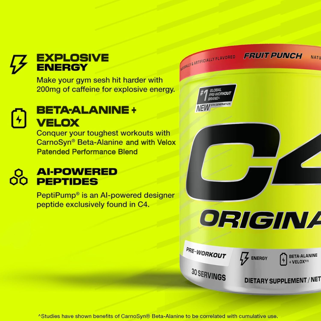 C4 Original Fruit Punch Powder 30 C4rvings