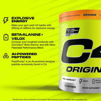 C4 Original Orange Burst Powder 50 Servings