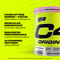 C4 Original Pink Lemonade Powder 30 Servings
