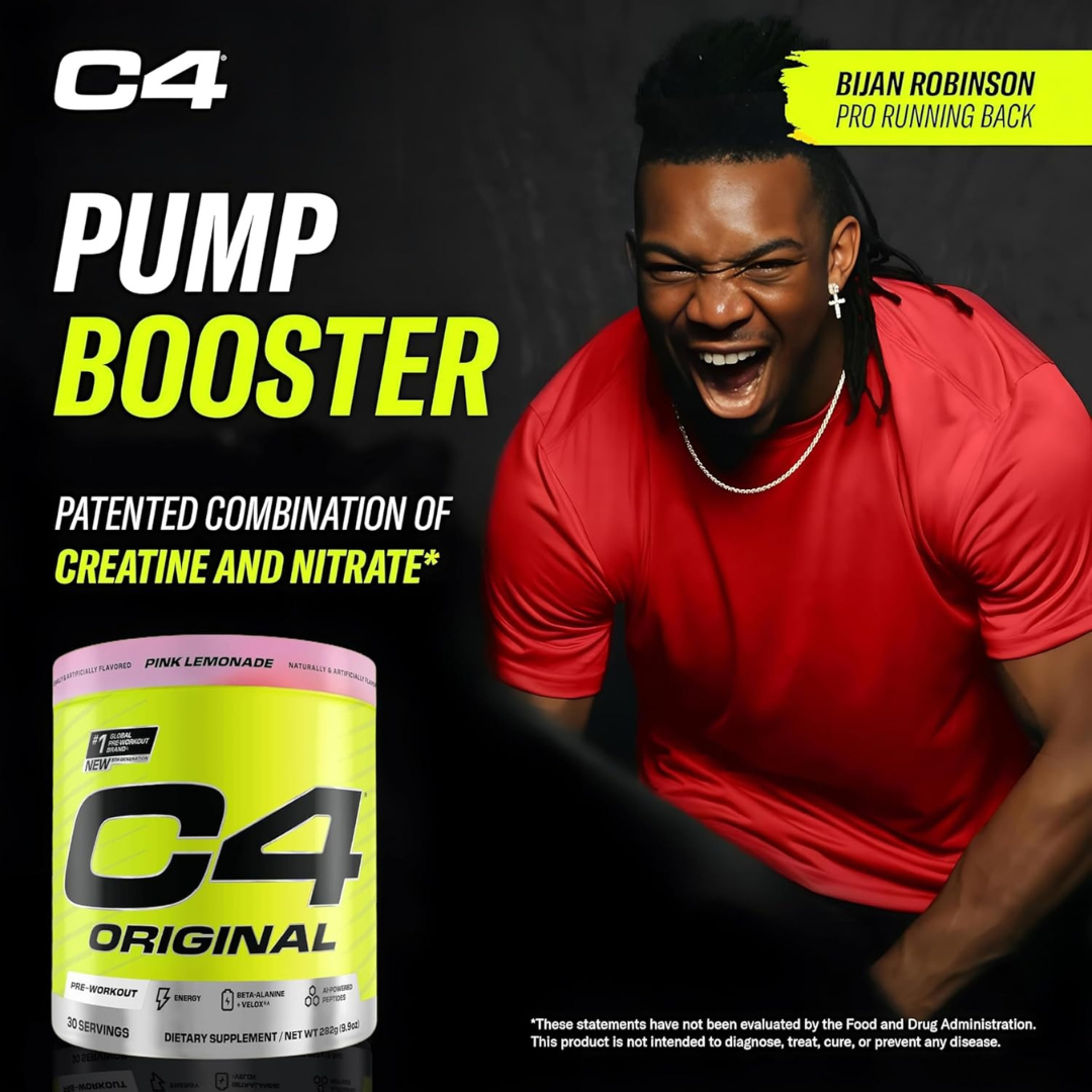 C4 Original Pink Lemonade Powder 30 Servings