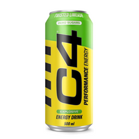 C4 Carbonated Drink Twisted Limeade - Pack of 12 (355 ml)
