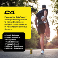 C4 Carbonated Drink Cosmic Rainbow - Pack of 12 (473 ml)