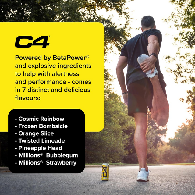 C4 Carbonated Drink Purple Frost - Pack of 12 (355 ml)