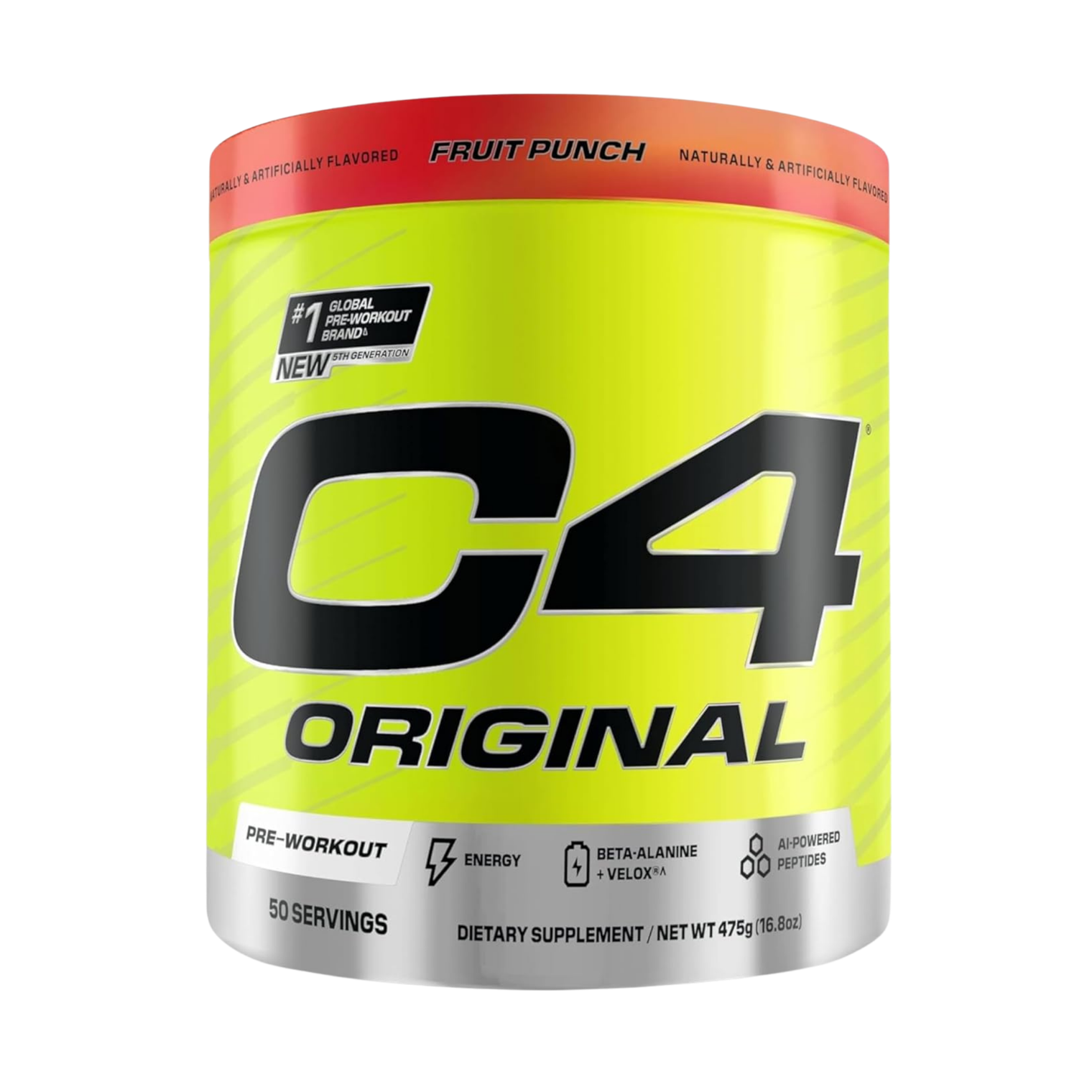 C4 Original Fruit Punch Powder 50 Servings