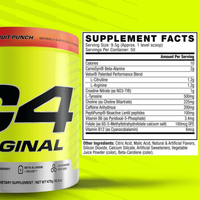 C4 Original Fruit Punch Powder 50 Servings