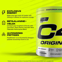 C4 Original Green Apple Powder 50 Servings