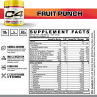 C4 Energy + Aminos Fruit Punch 30 Servings
