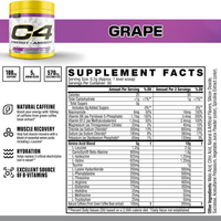 C4 Energy + Aminos Grapes 30 Servings