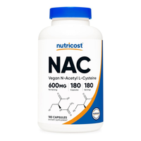 Nutricost N-Acetyl L-Cysteine (NAC) Capsules (600 MG) (180 Capsules)