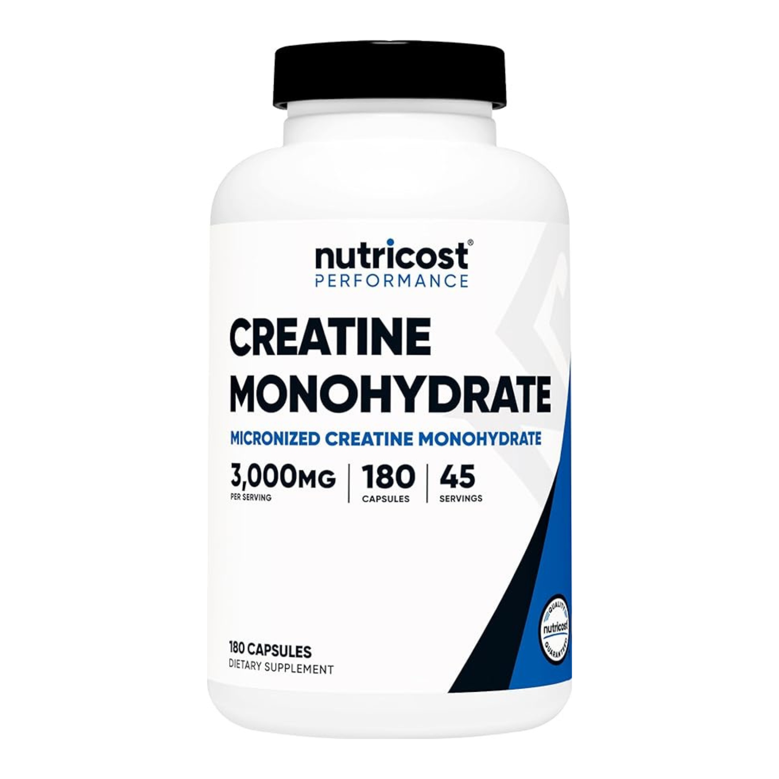 Nutricost Creatine Monohydrate Capsules (3000 MG) (180 Capsules)