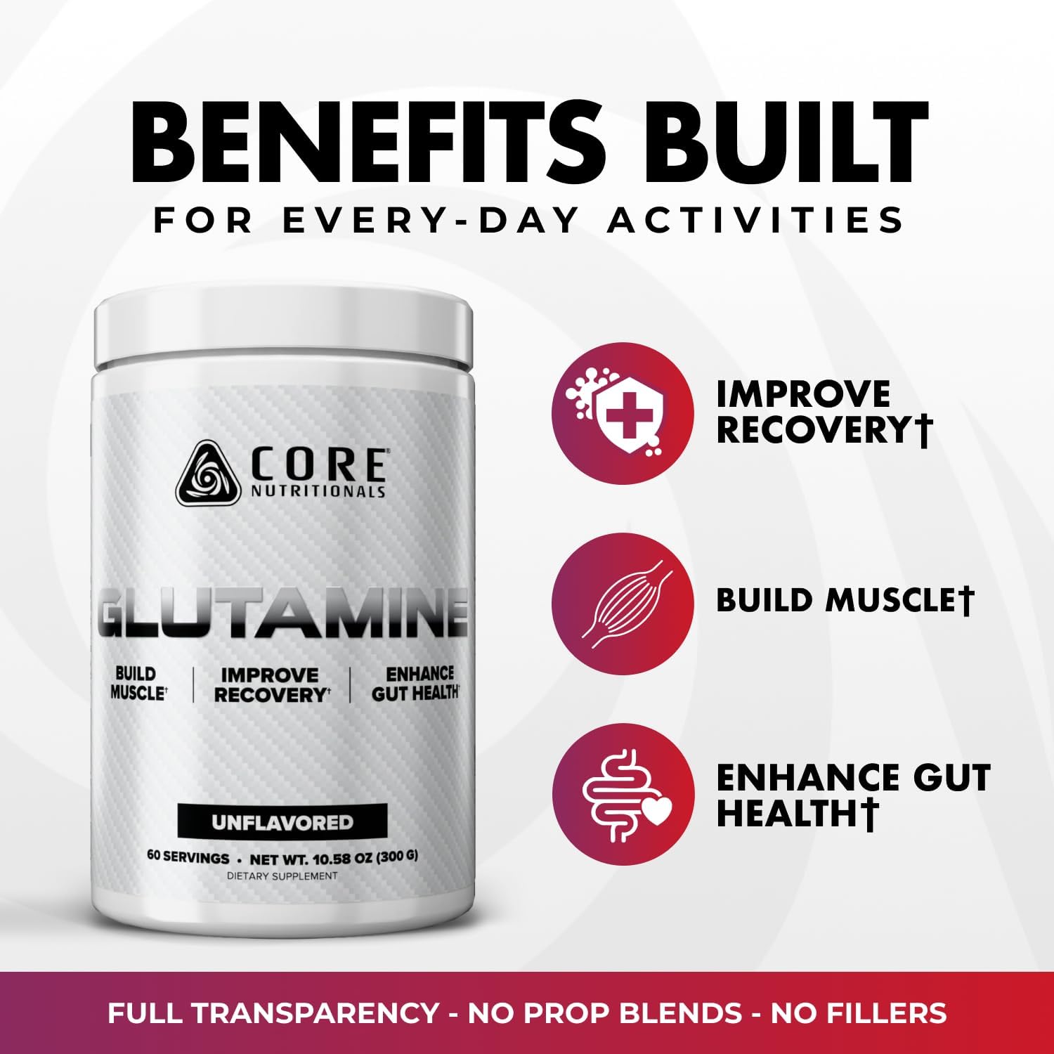 Core Nutritionals ESSENTIALS Glutamine  300g