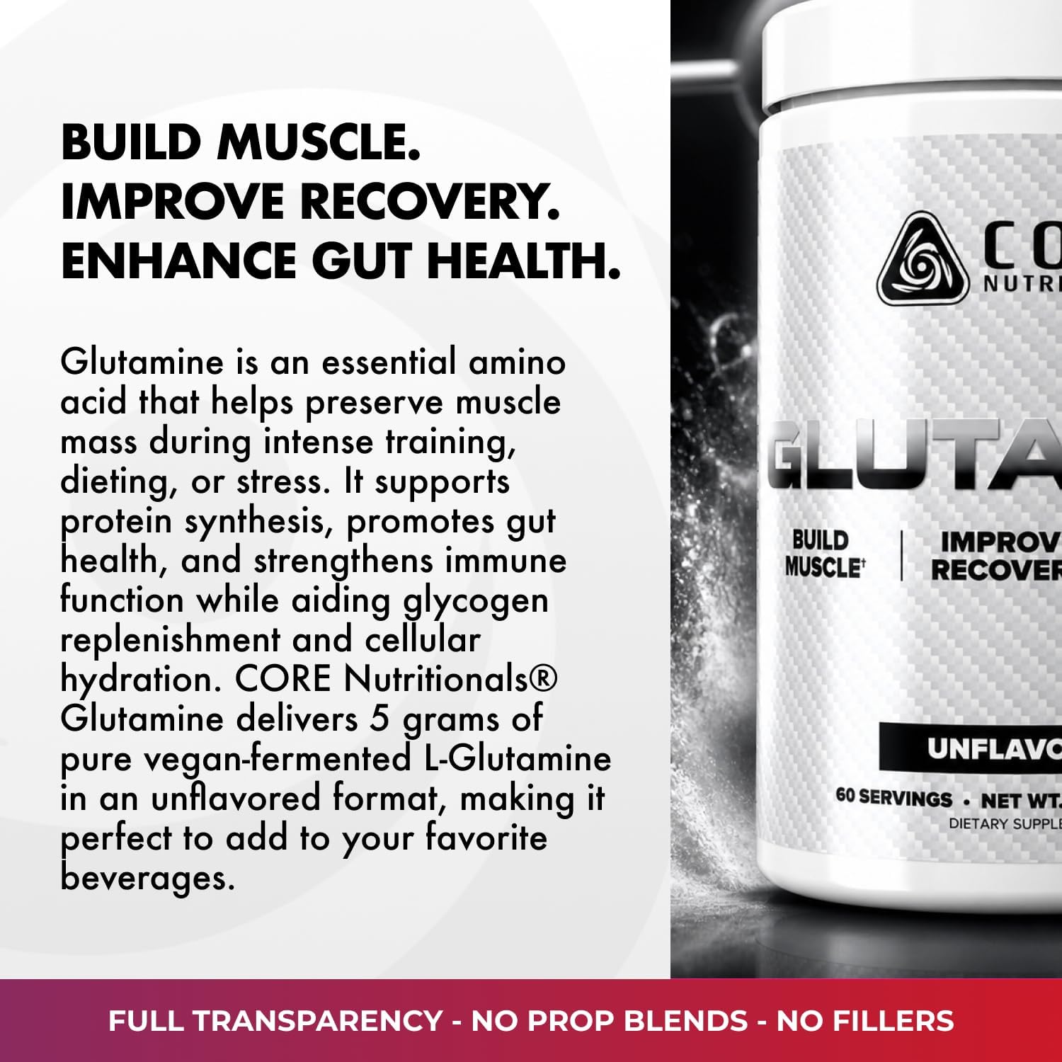 Core Nutritionals ESSENTIALS Glutamine  300g