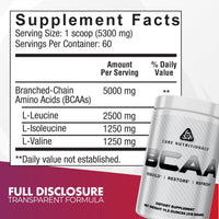 Core Nutritionals ESSENTIALS BCAAs 2:1:1 300g