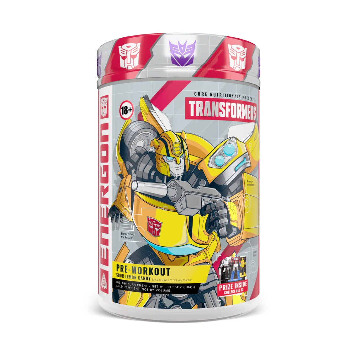Core Nutritionals PRE WORKOUT TRANSFORMERS® ENERGON (Pre Workout) Sour Lemon Candy (Bumblebee)
