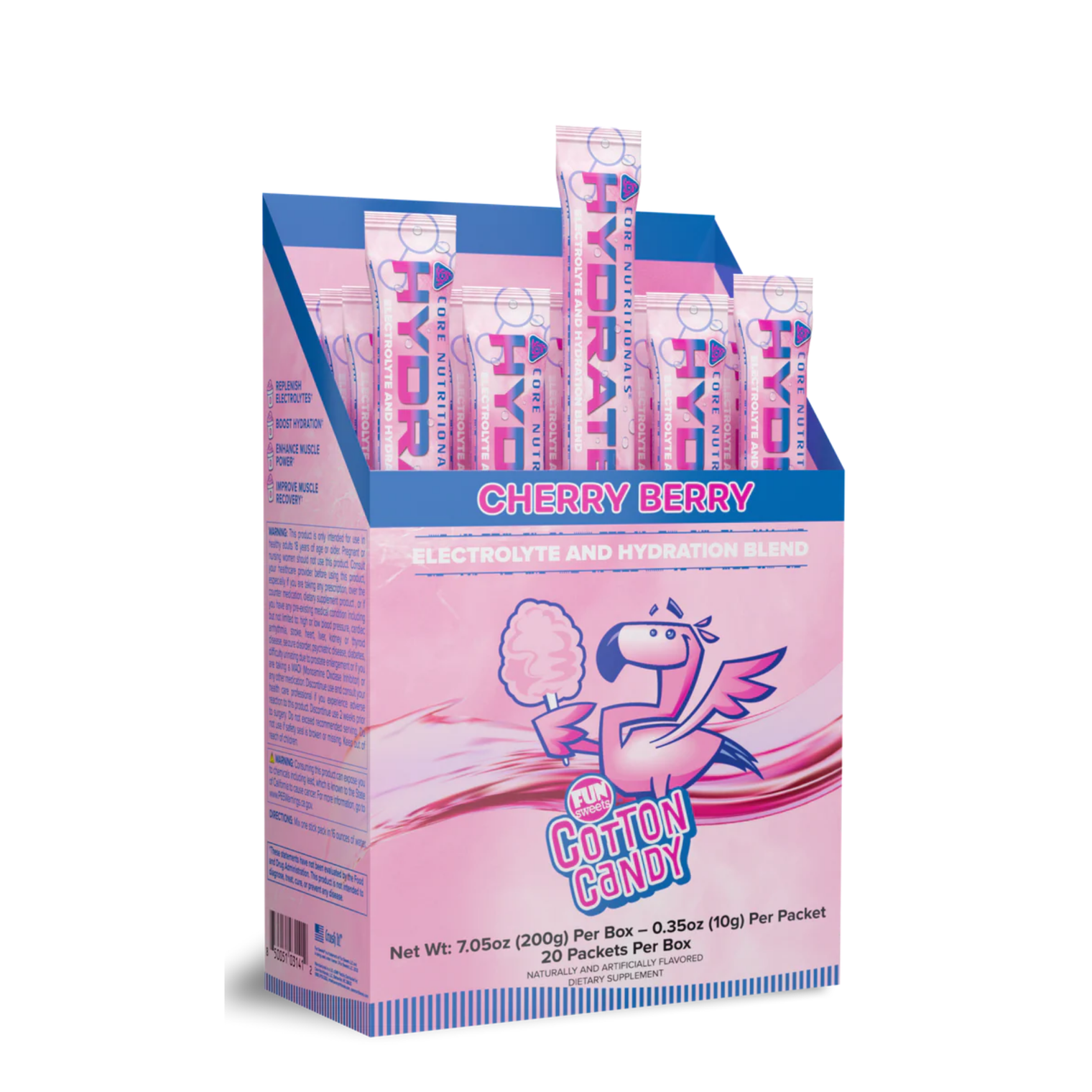 Core Nutritionals AMINOS & HYDRATION Hydrate Fun Sweets Cherry Berry