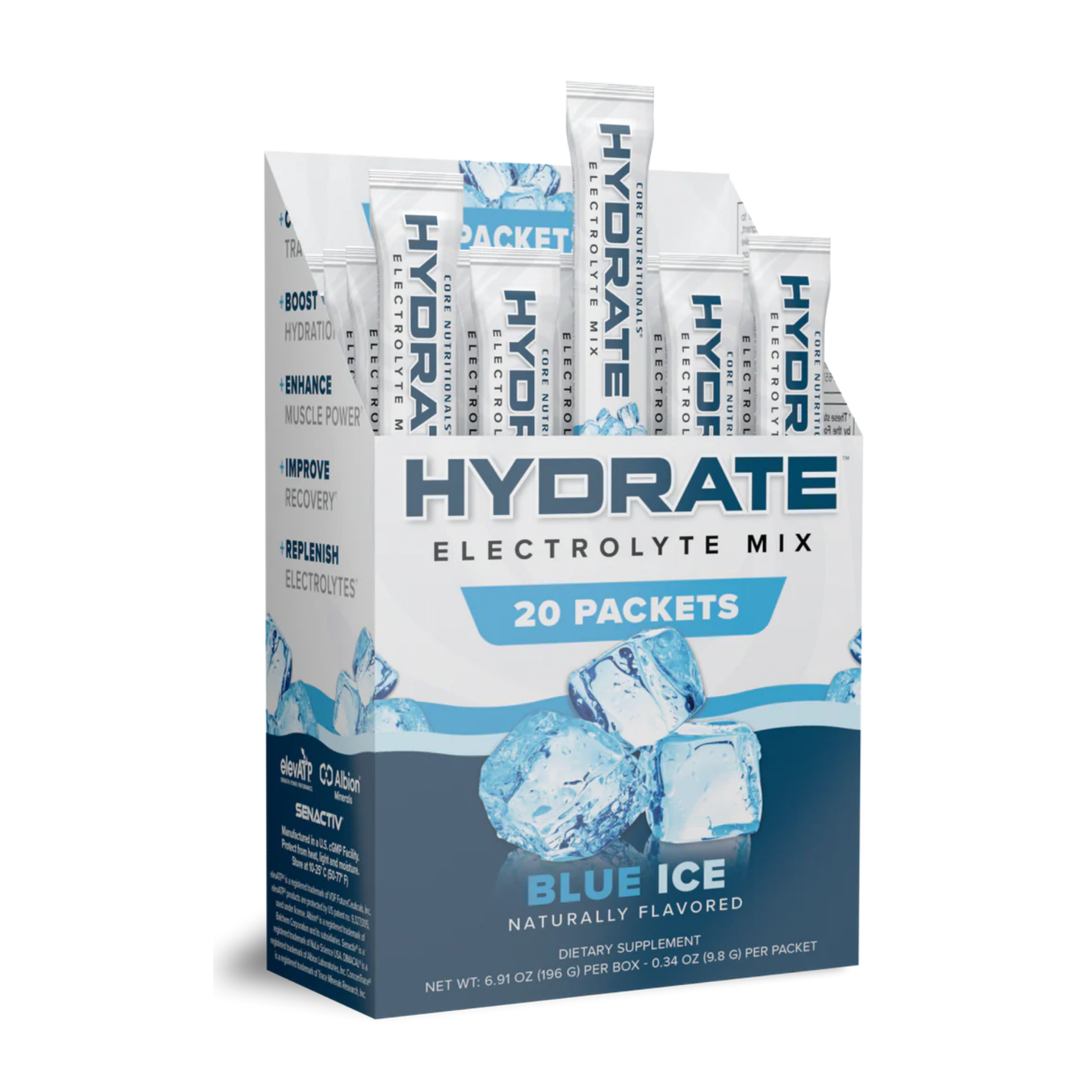 Core Nutritionals AMINOS & HYDRATION Hydrate Blue Ice