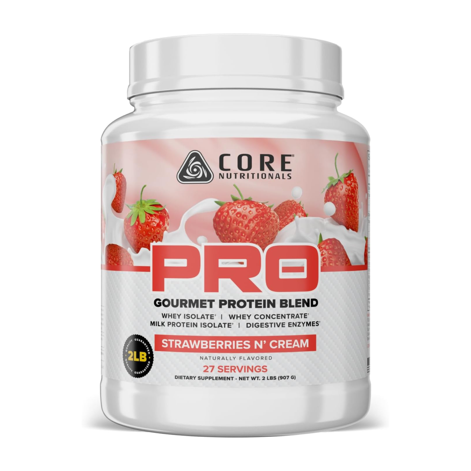 Core Nutritionals PROTIEN PRO 2lb (Whey Blend) Strawberries N' Cream