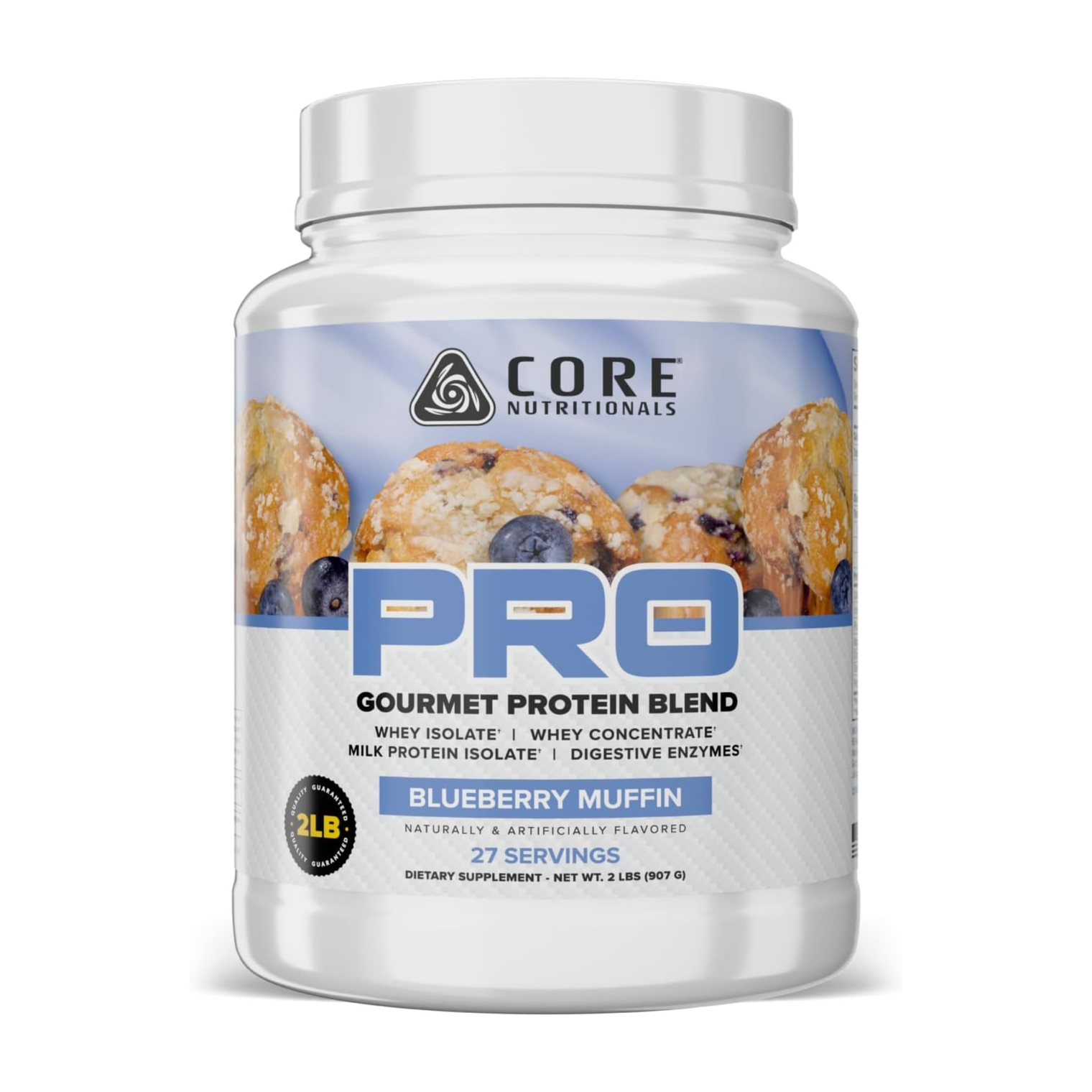 Core Nutritionals PROTIEN PRO 2lb (Whey Blend) Blueberry Muffin