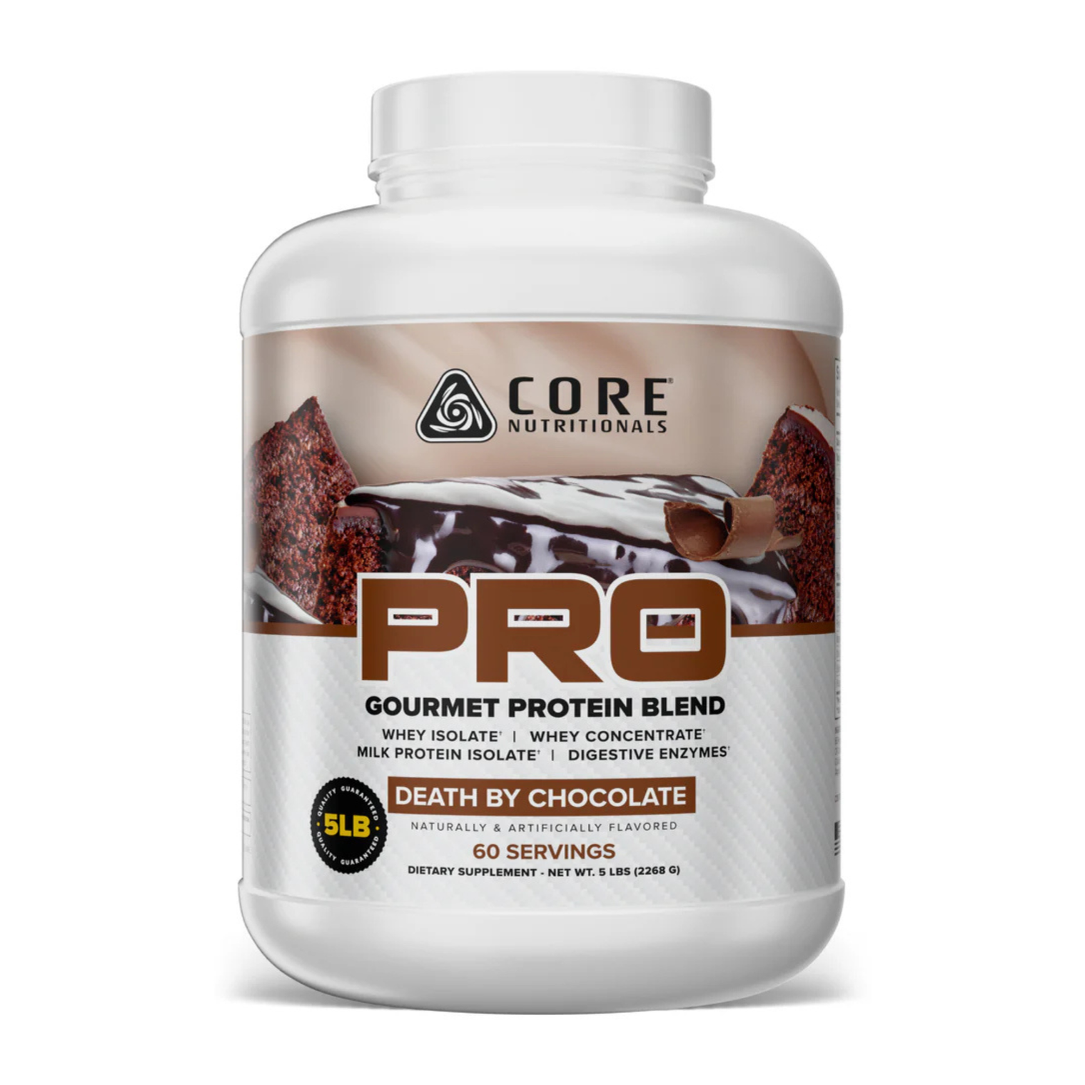 Core Nutritionals PROTIEN PRO 5lb (Whey Blend) Death By Chocolate