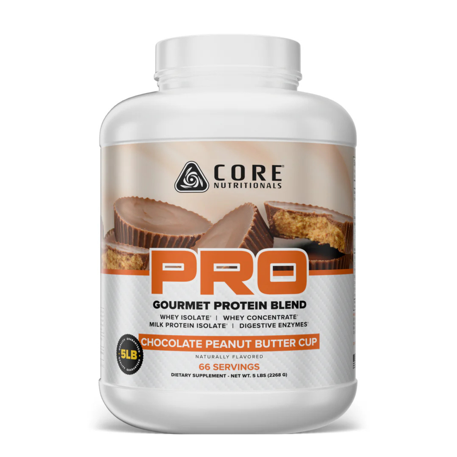 Core Nutritionals PROTIEN PRO 5lb (Whey Blend) Chocolate Peanut Butter