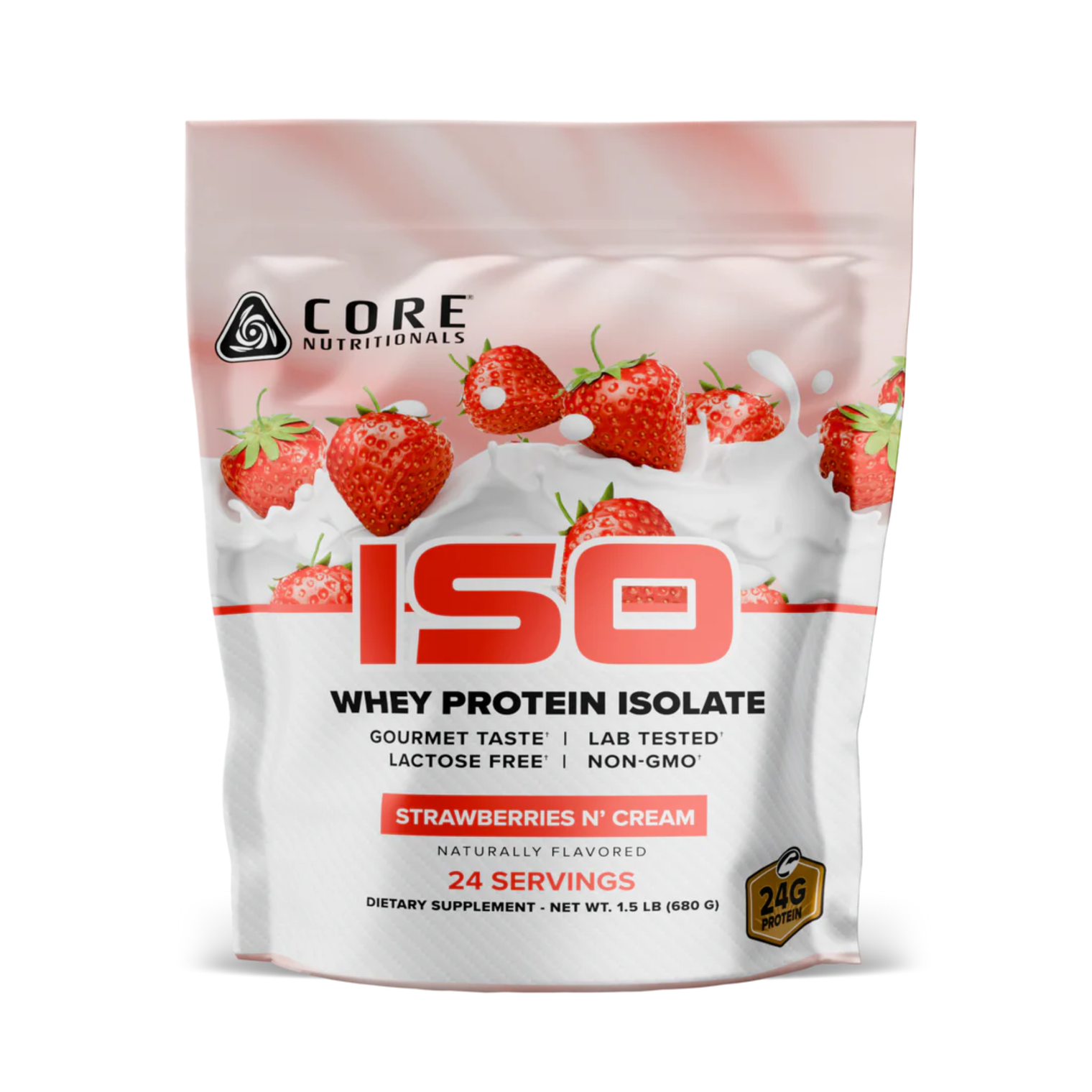Core Nutritionals PROTIEN ISO 1.5lb (100% Isolate) Strawberries N' Cream
