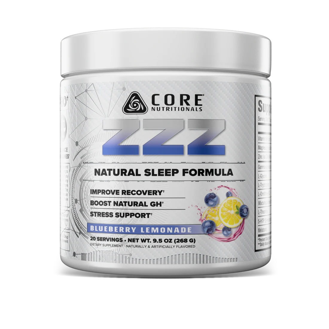 Core Nutritionals WELLNESS ZZZ Sleep Support Pineapple Peach