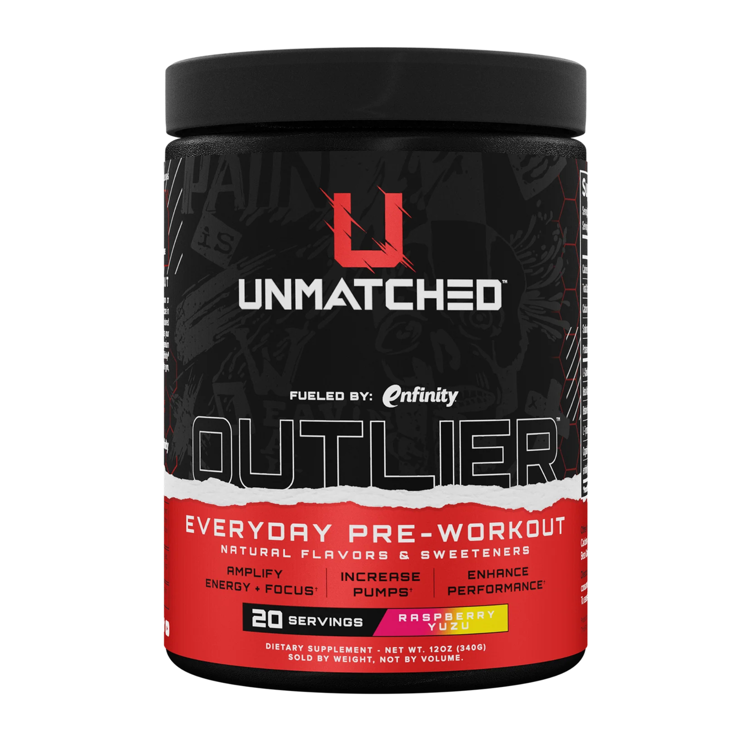 Unmatched OUTLIER - Raspberry Yuzu (20 servings, 340g)