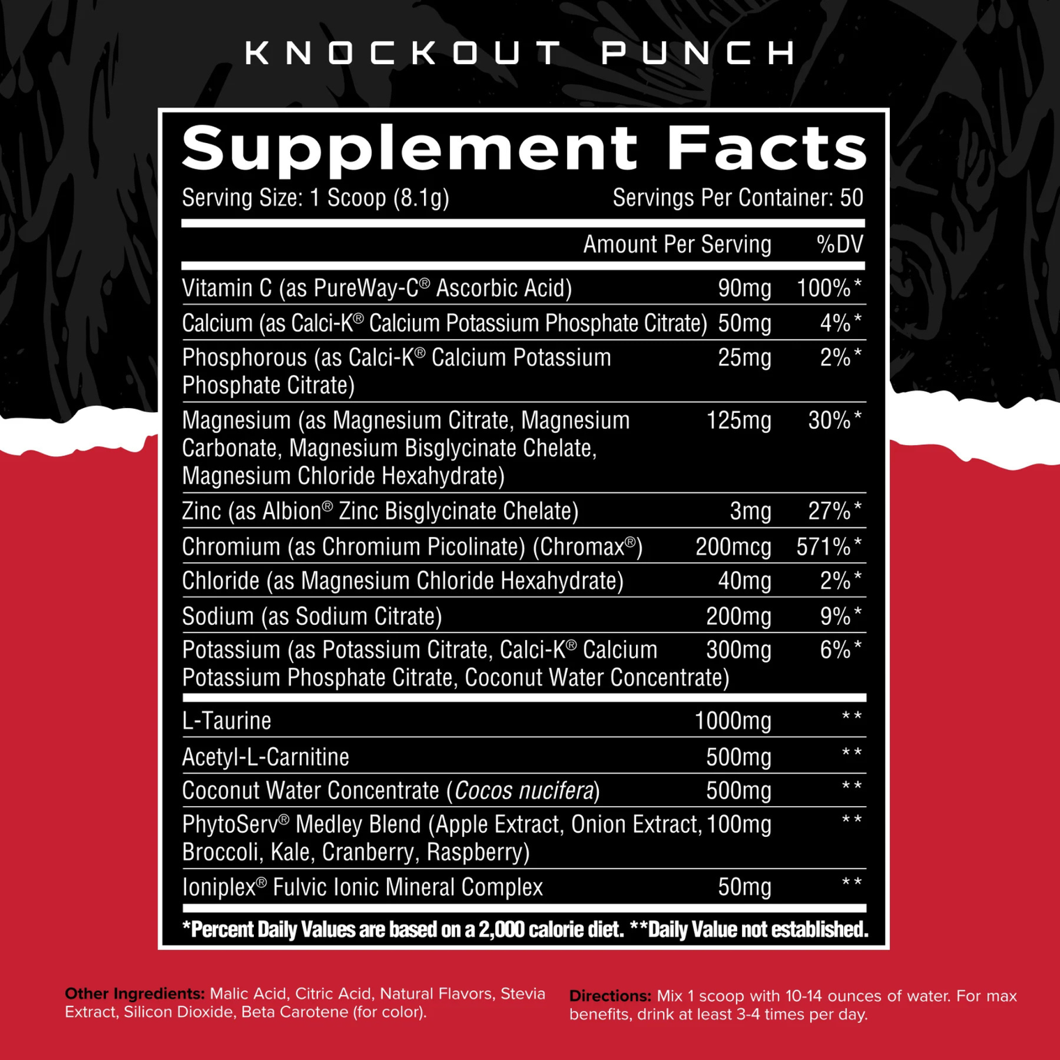 Unmatched ELECTRASHRED - Knockout Punch (50 serving)