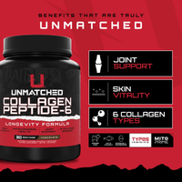 Unmatched Collagen Peptide 6 - Vanilla Creme (1 pound, 30 servings)