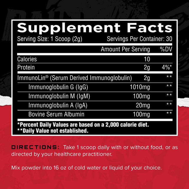 Unmatched Immuno-IgG - Bottle (60g)