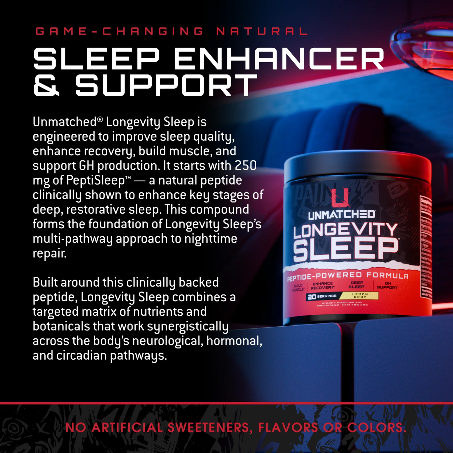 Unmatched Longevity Sleep - Lemon Drop (20 servings)