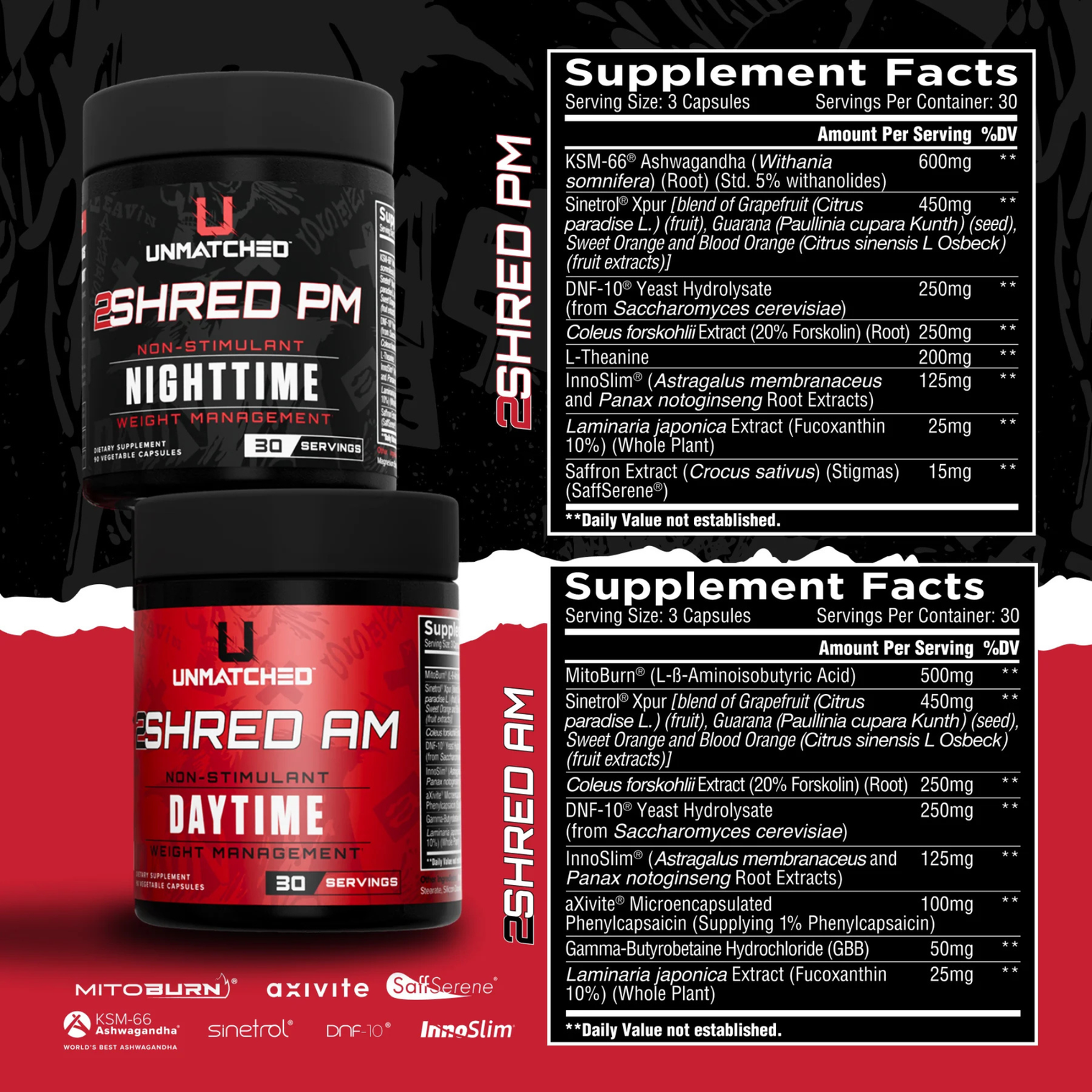 Unmatched 2SHRED boxes (180 capsules)