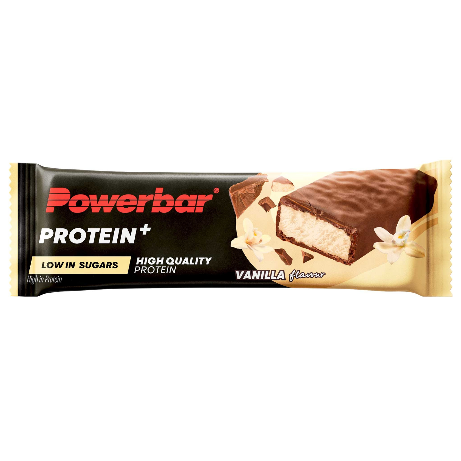 PowerBar Protein Plus Low Sugar Vanilla Protein Bar – High Protein Low Sugar Sports Bar | 30 x 35g | Protein Bar for Weight Management, Gym & Lean Muscle