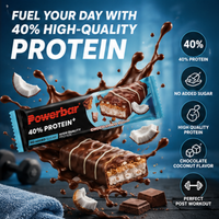 PowerBar PB 40% Protein + Chocolate Coconut Crispy Sports Bar - 40g