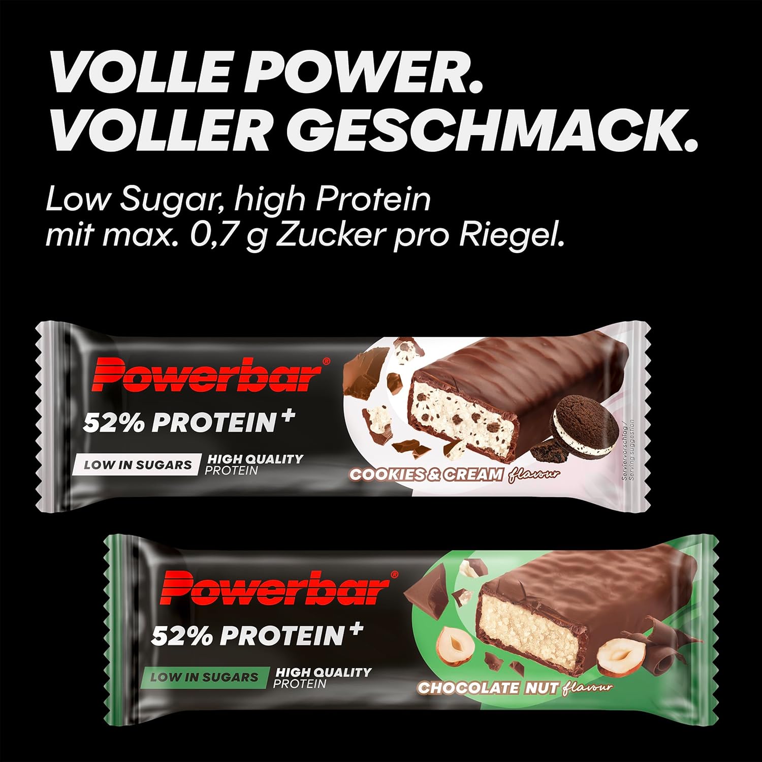 PowerBar ProteinPlus 52% Cookies & Cream Protein Bar - 50g