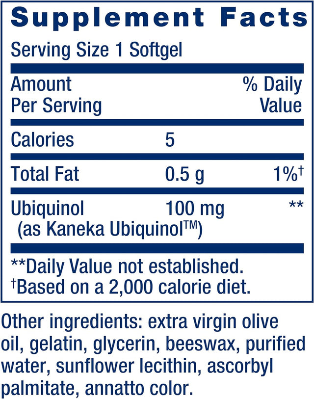 Life Extension-Super Ubiquinol CoQ10, 100 mg, 60 softgels