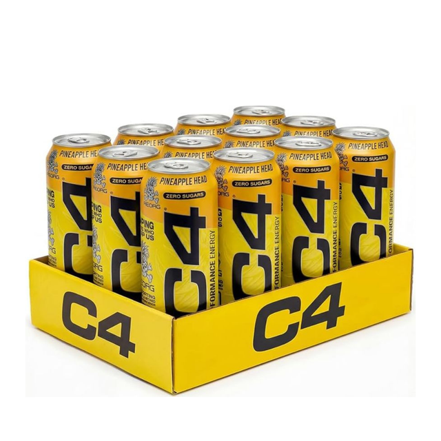 C4 Energy Pineapple Head Formula Crb 500 12S Box