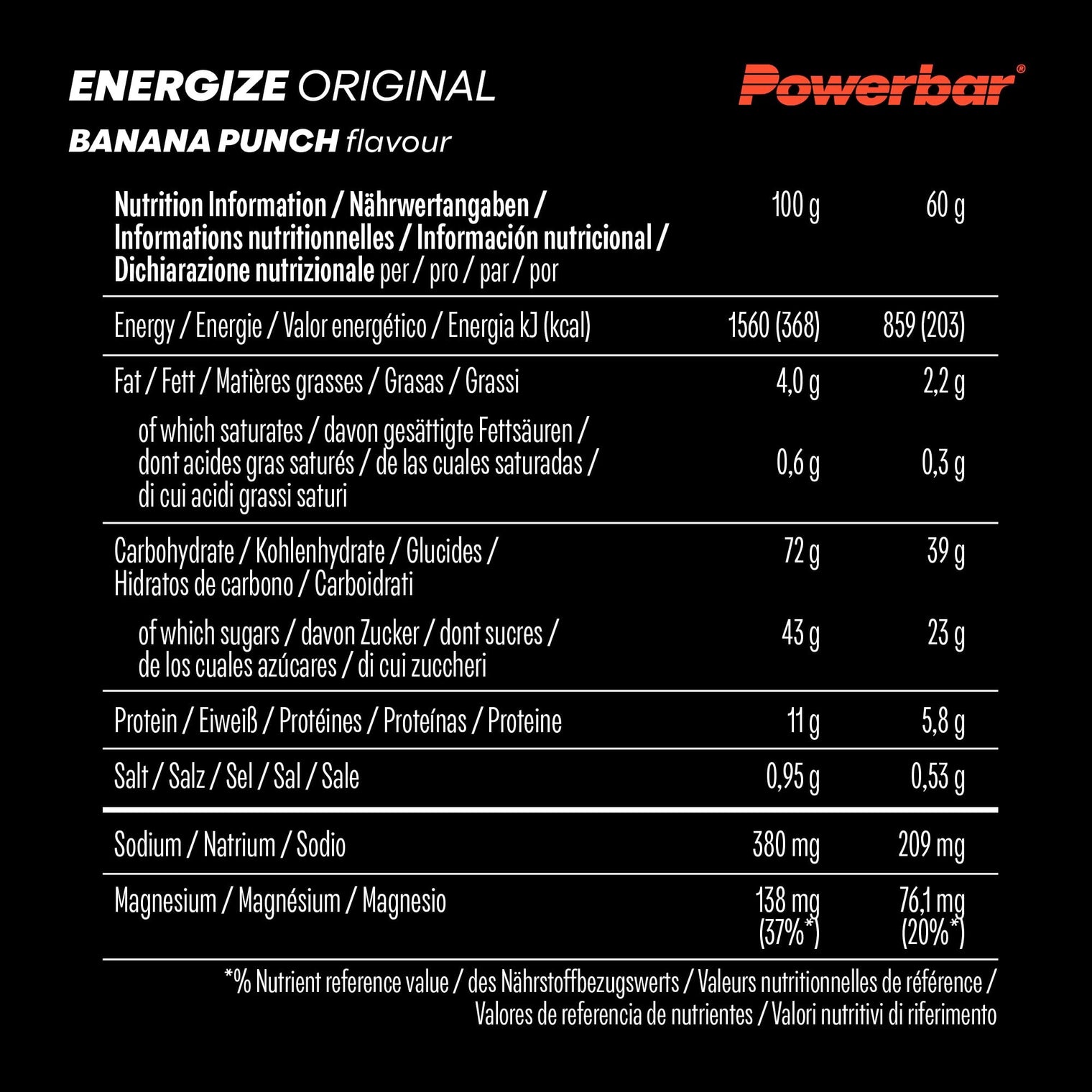 PowerBar Energize Original Banana Punch Energy Bar – 55g