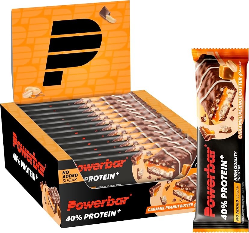 PowerBar PB 40% Protein +Crisp Caramel Peanut Butter Bar – 40g