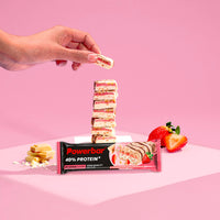 PowerBar PB 40% Protein +Crisp Strawberry White Chocolate Bar – 40g